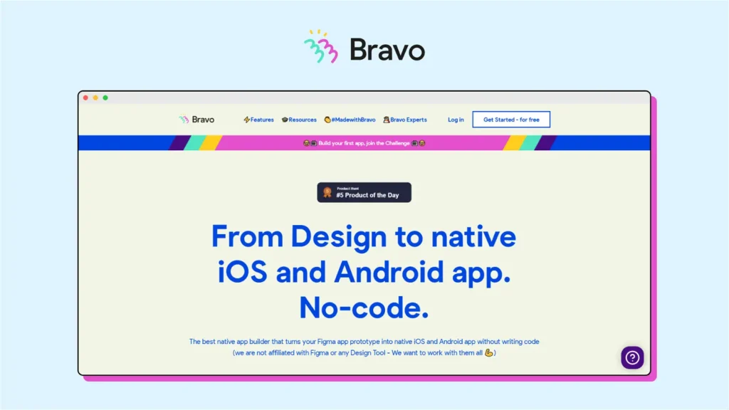 Bravo - no-code app builder.