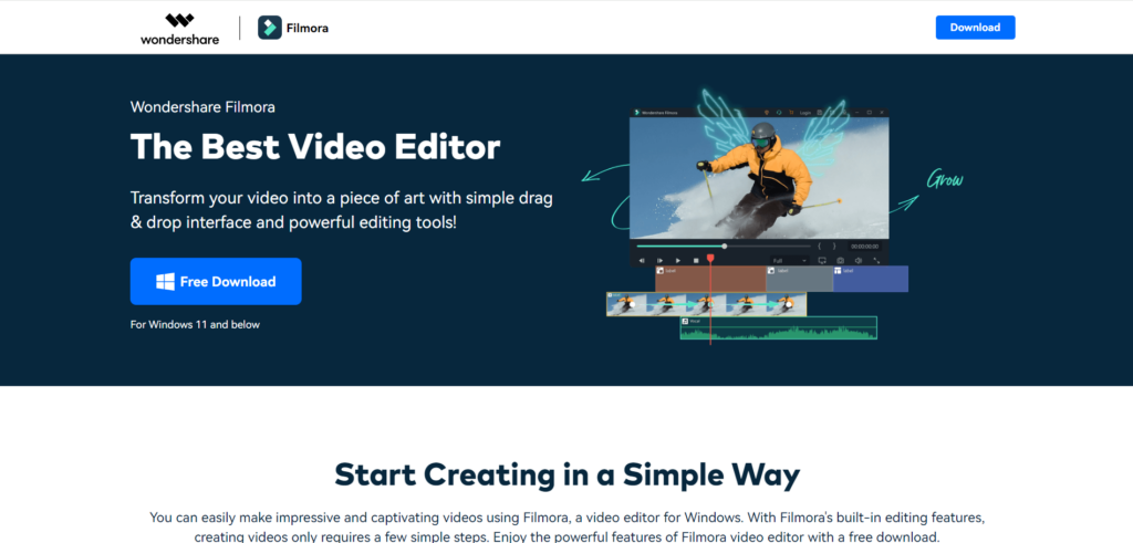 Wondershare Filmora - AI Tools for Video Generation and Editing