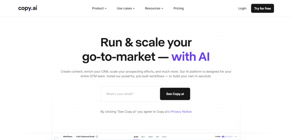 Copy AI - Content Generation Tool