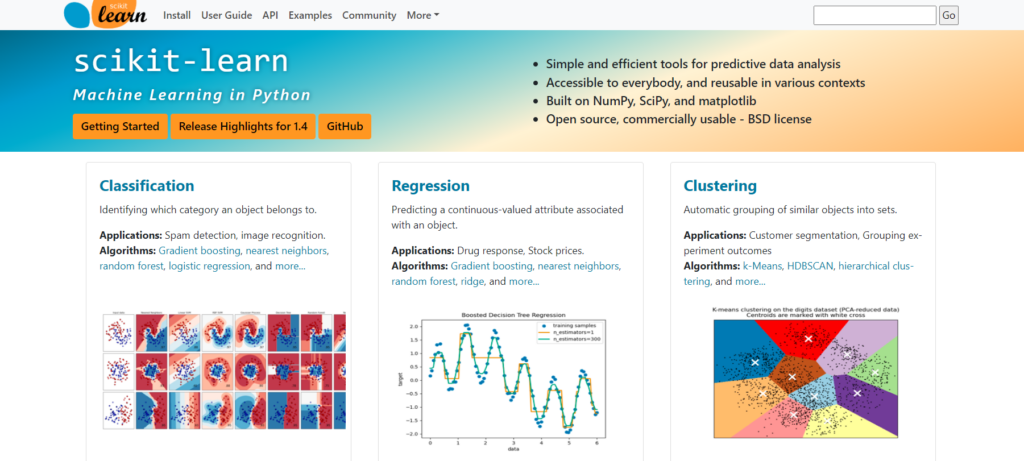 scikit-learn.