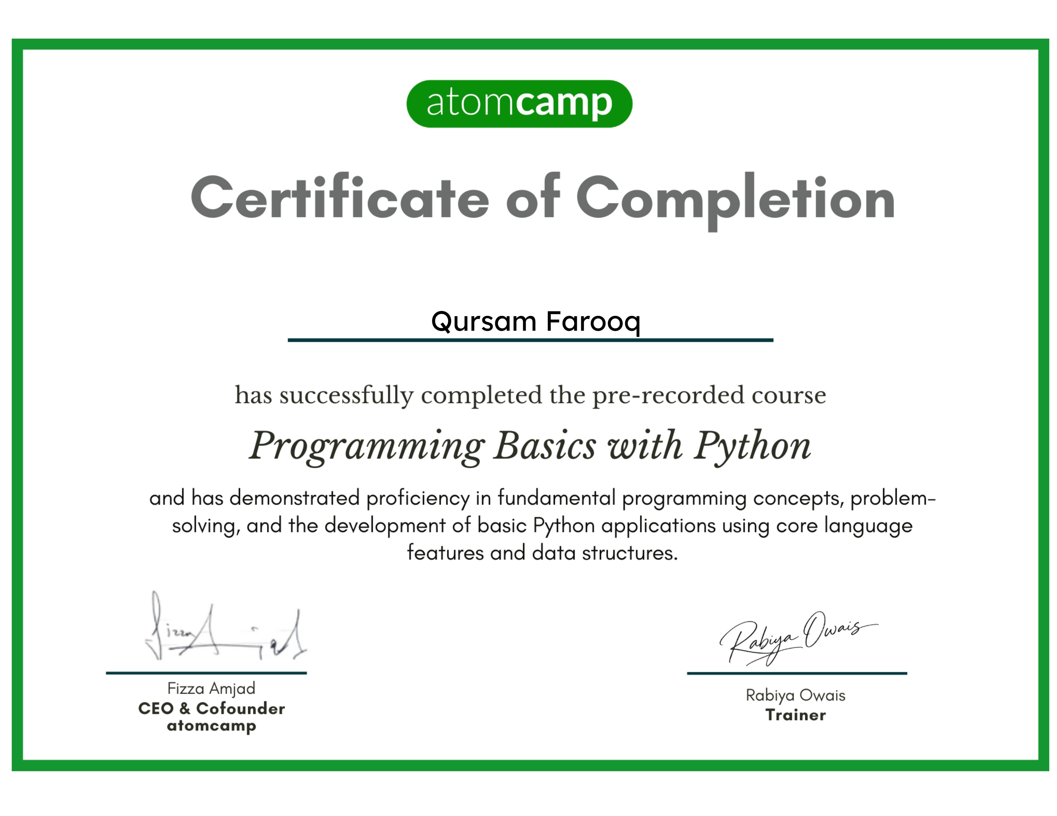Programming Basics with Python