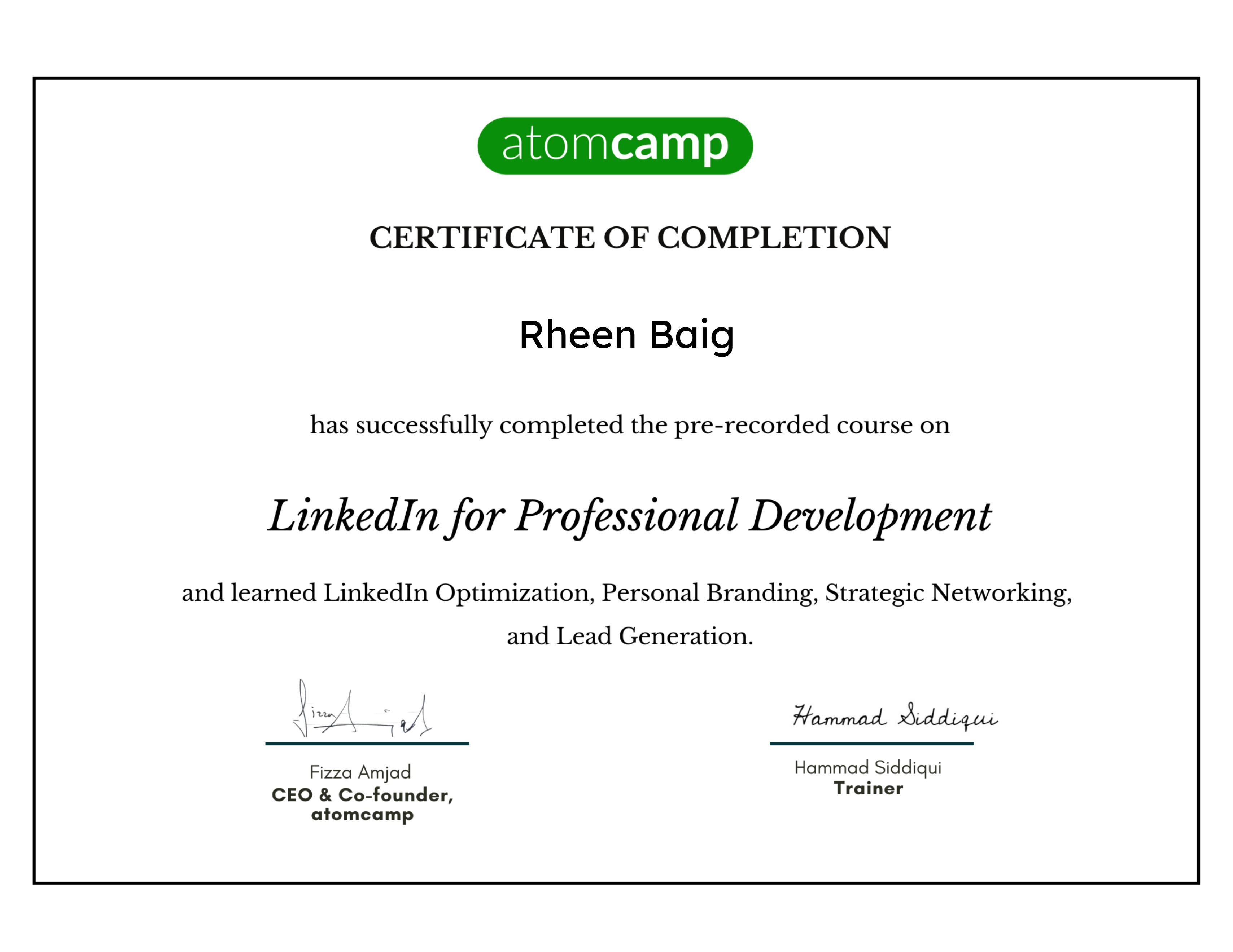 Linkedin for Professional Development