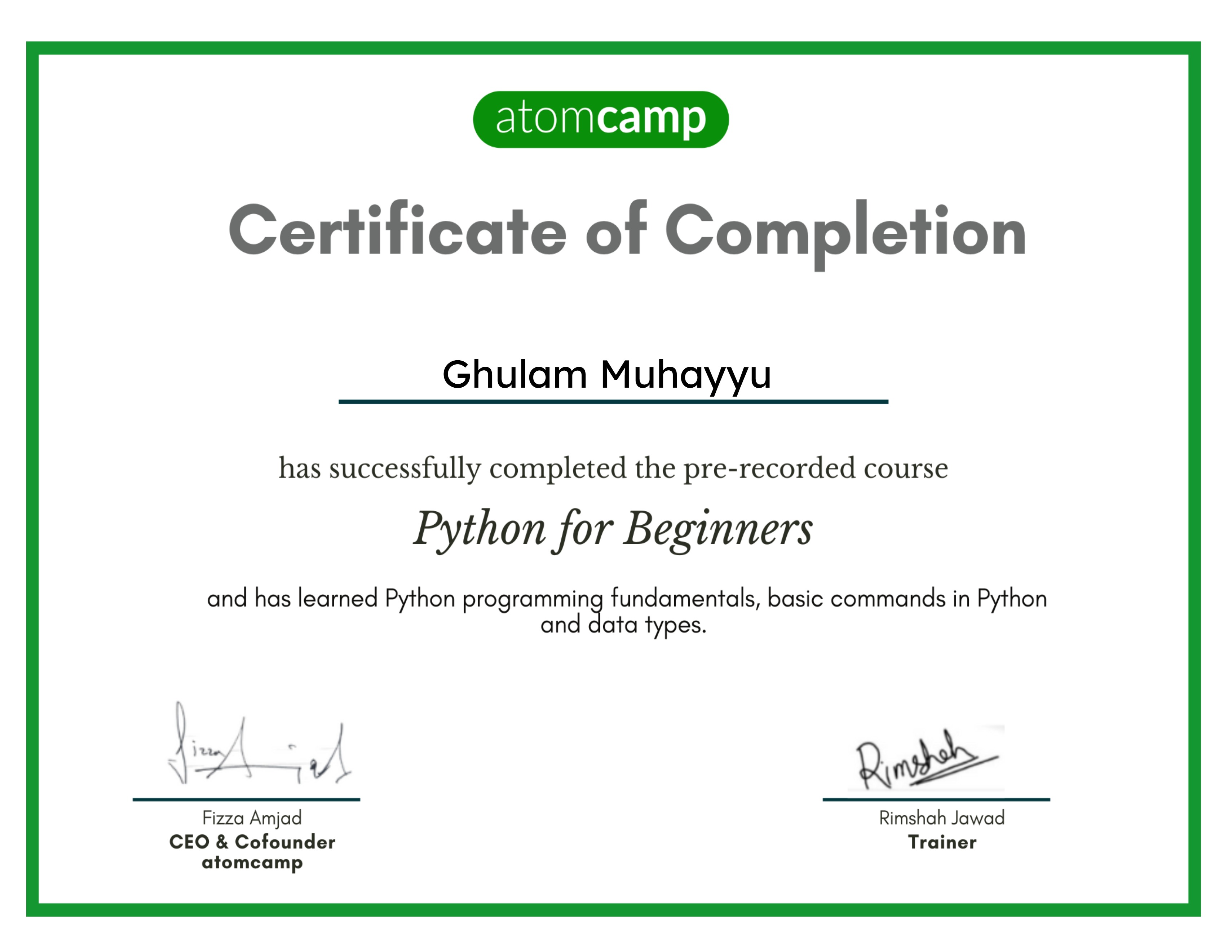 Python for Beginners