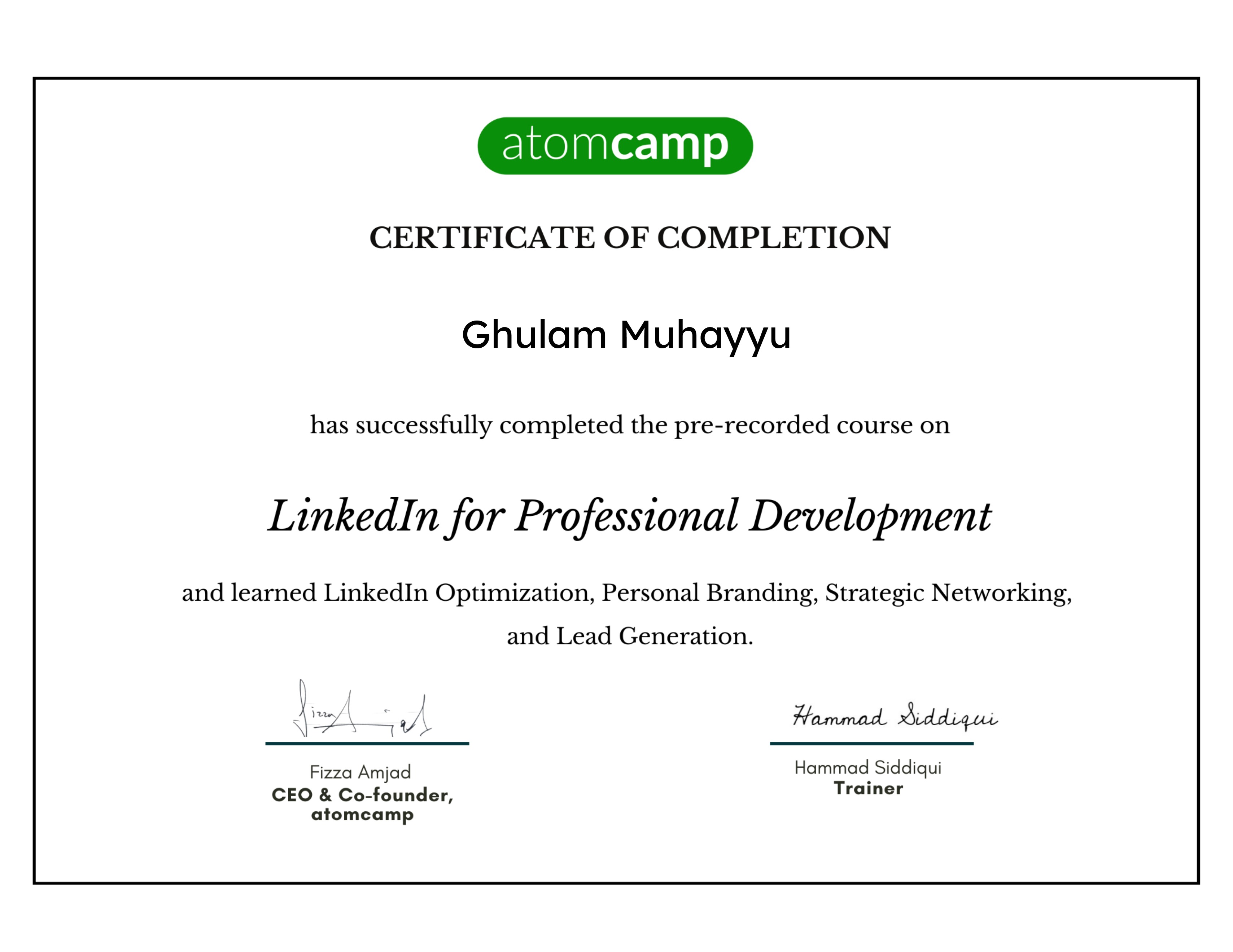 Linkedin for Professional Development