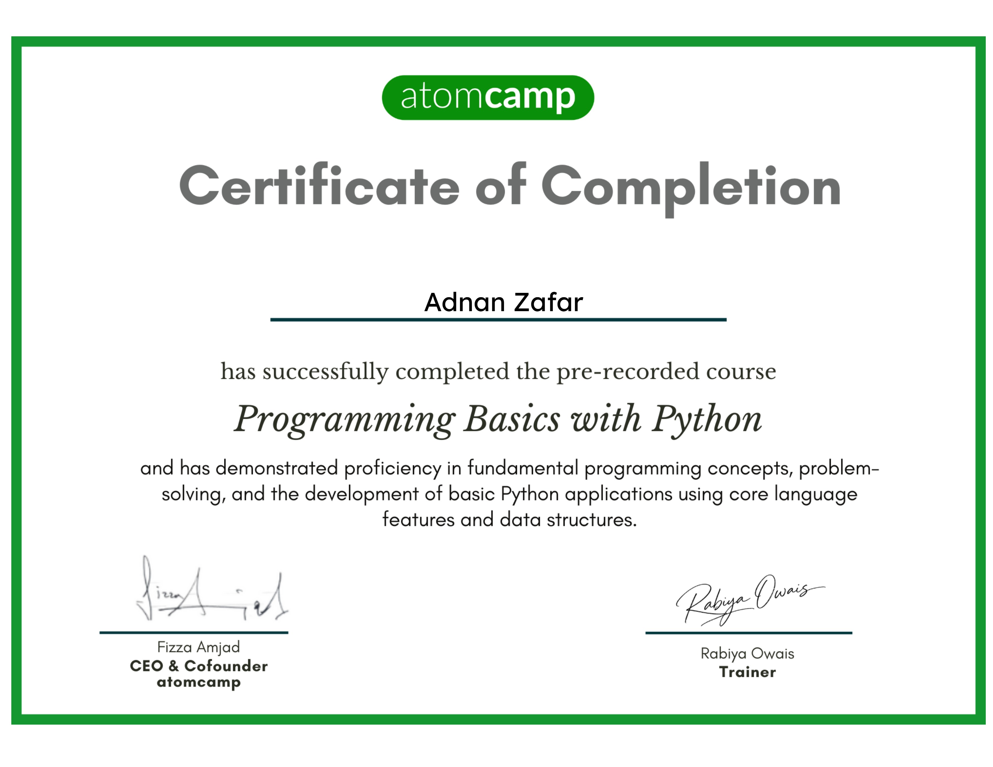 Programming Basics with Python