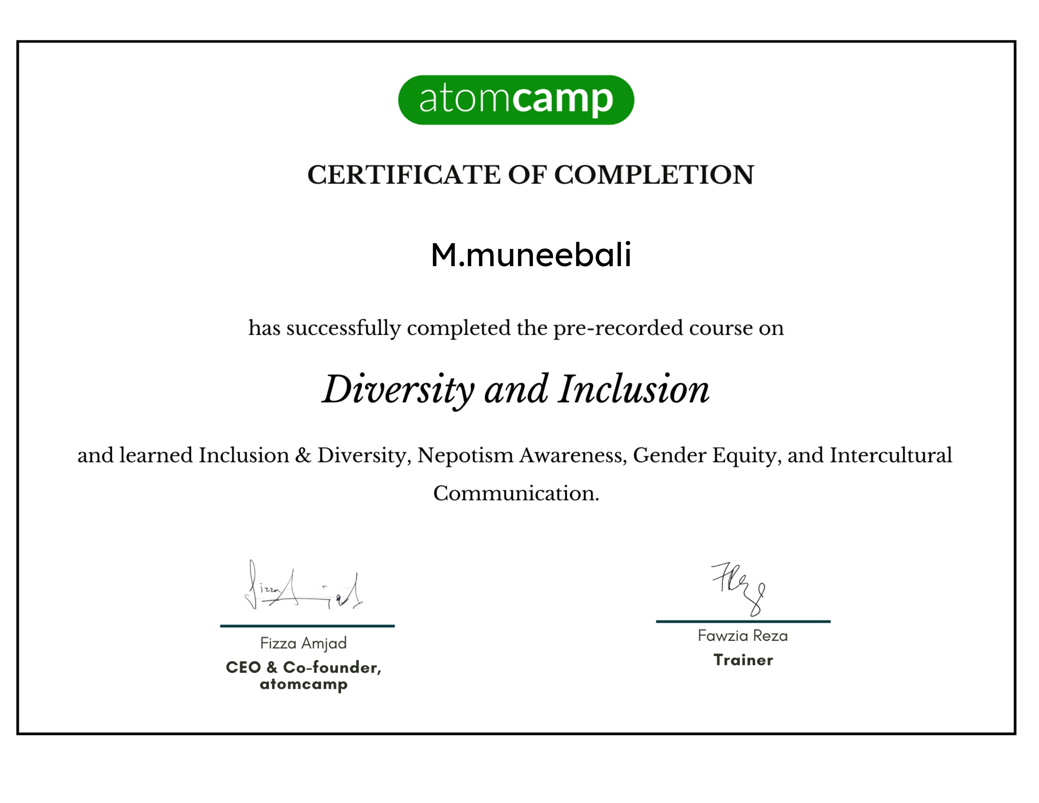 Diversity and Inclusion